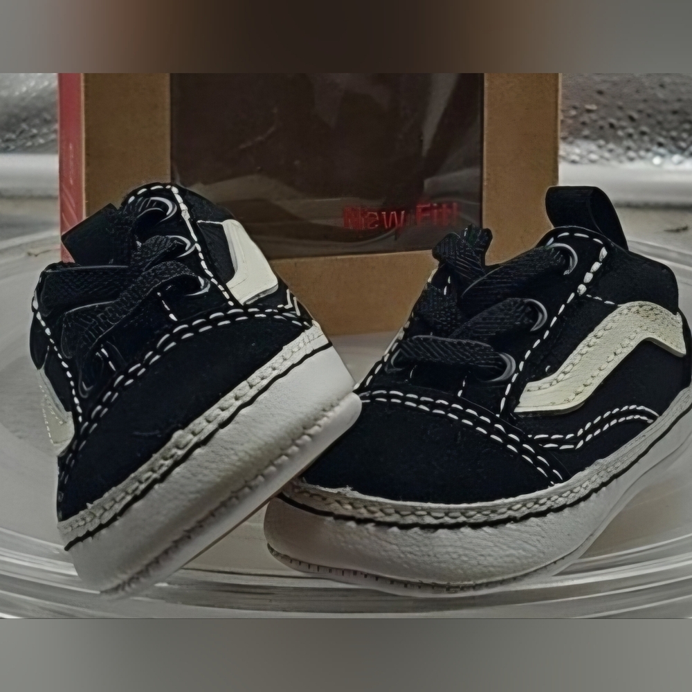 Vans Black and White Kids Boots